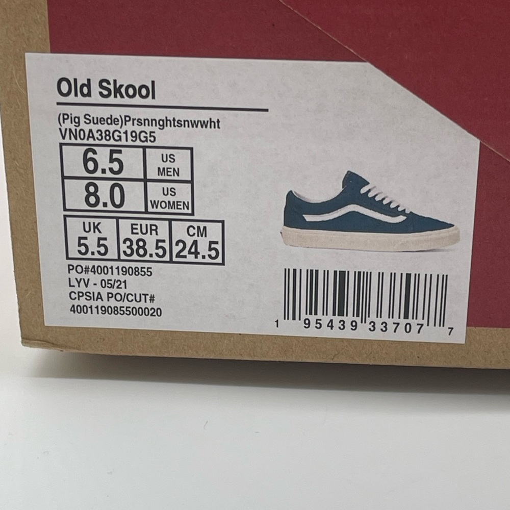 Old Skool Navy Blue Suede Vans - Picture 12 of 12